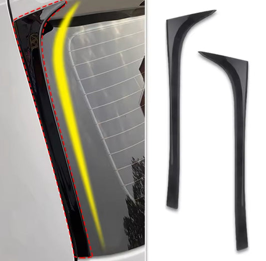 Volkswagen Golf MK7-7.5 2013-2021 Rear Trunk Canard Gloss Black 2PC