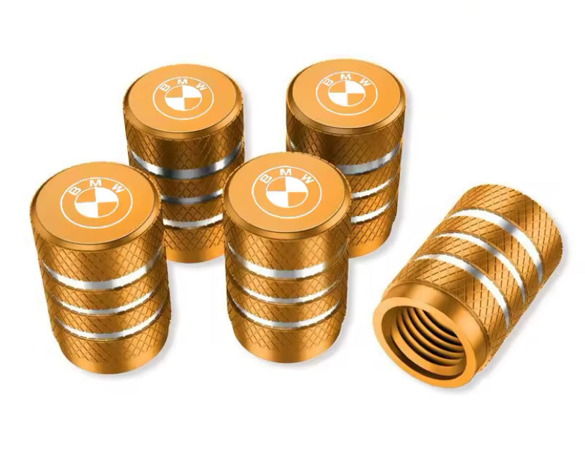 BMW Valve Caps Gold 5PC