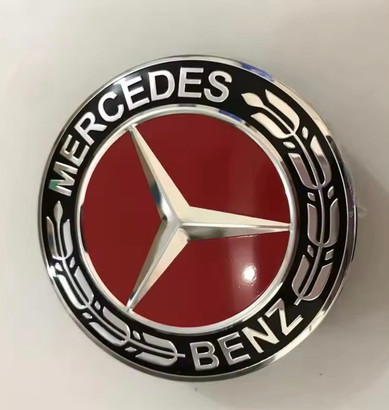 Mercedes-Benz Red Centre Cap 75mm 4PC