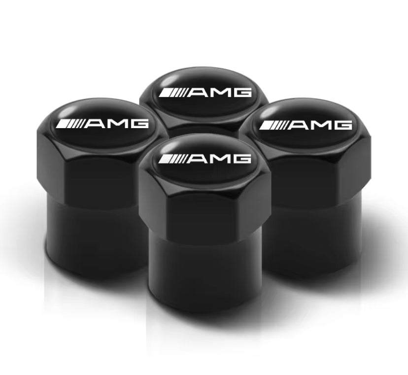 Mercedes-Benz AMG Black Hexagon Valve Caps 4PC