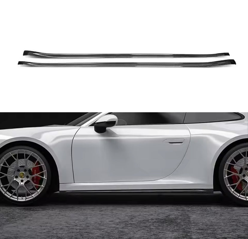 Porsche 992 Carbon Fibre Side Skirt 2PC