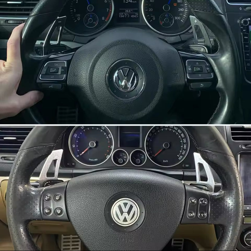 Volkswagen Golf MK5-MK6/Tiguan/Jetta/Passat/CC/Scirocco/Eos Black Paddle Shifter 2PC