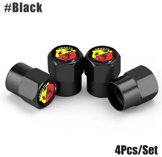 Abarth Tyre Valve Caps 4PC Style 1