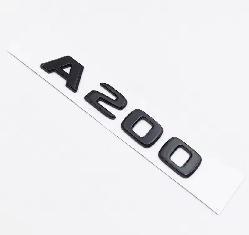 Mercedes-Benz Black A200 Badge