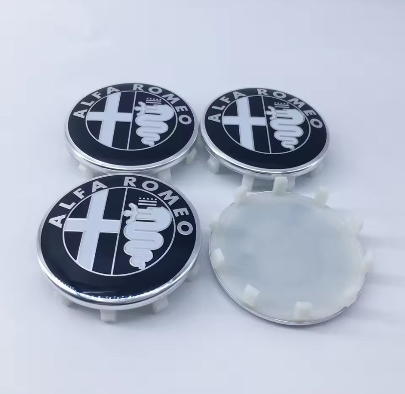 Alfa Romeo 60MM Centre Cap 4PC Style 3
