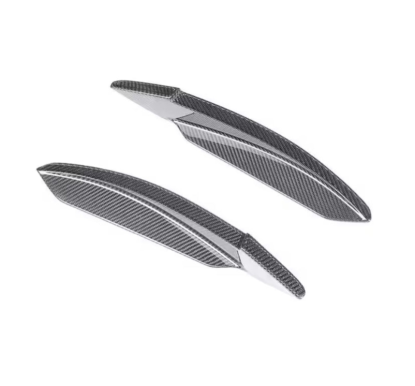 Ferrari F8 Carbon Fibre Front Bumper Canards 2PC