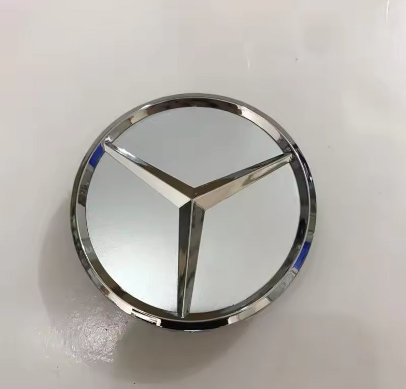 Mercedes-Benz Chrome Silver Centre Cap 75mm 4PC