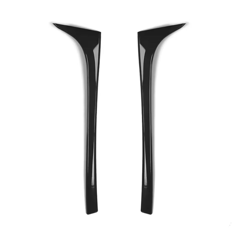 Volkswagen Golf MK7-7.5 2013-2021 Rear Trunk Canard Gloss Black 2PC