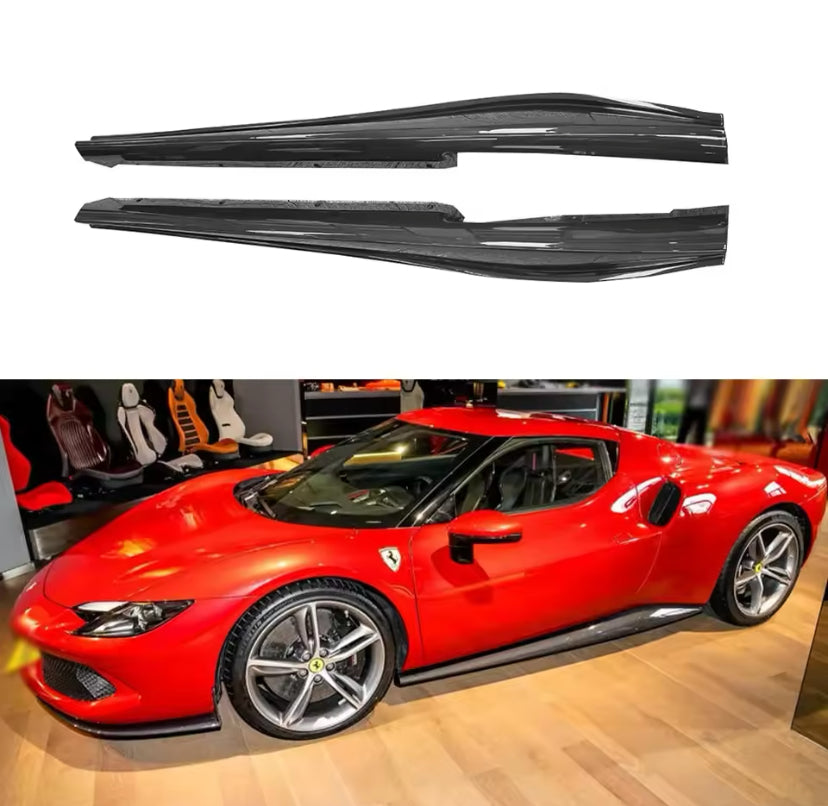 Ferrari F8 Carbon Fibre Side Skirt 2PC