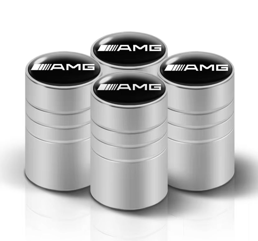Mercedes-Benz Silver Valve Caps 4PC