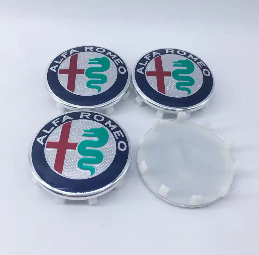 Alfa Romeo 60MM Centre Cap 4PC Style 4
