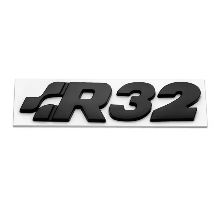 Volkswagen Golf R32 Rear Badge Black