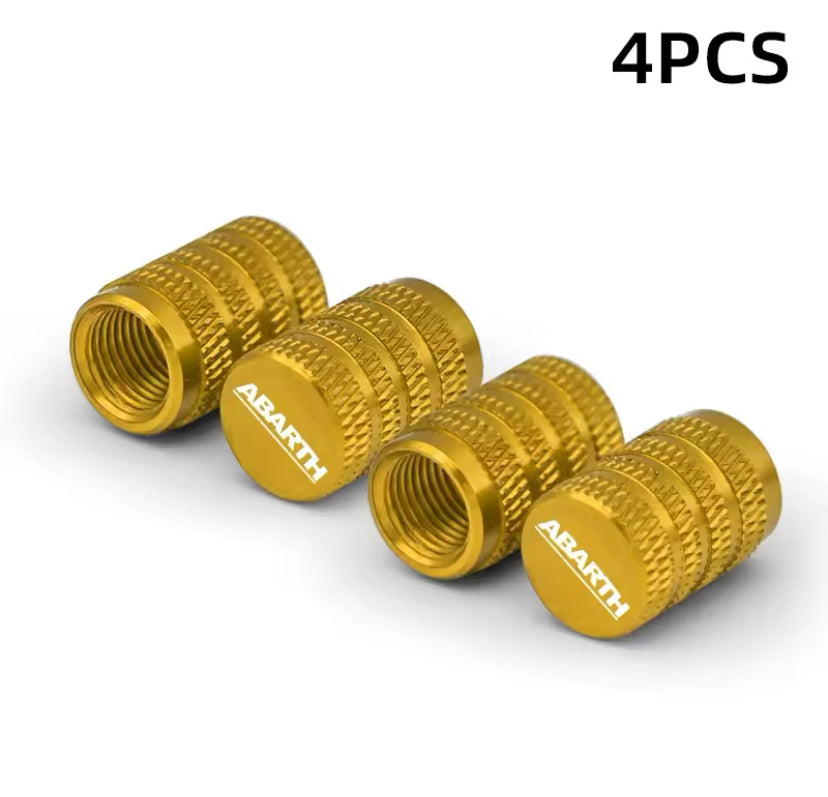 Abarth Gold Tyre Valve Cap 4PC