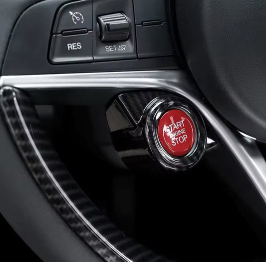 Alfa Romeo Giulia/Stelvio 2017-2019 Push To Start Carbon Fibre Cover