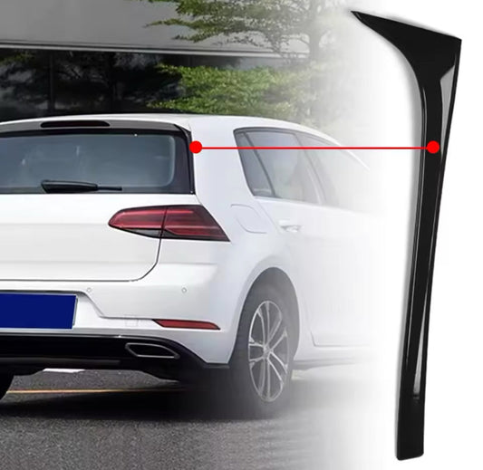 Volkswagen Golf MK7-7.5 2013-2021 Rear Trunk Canard Carbon Fibre 2PC