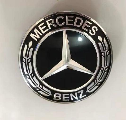 Mercedes-Benz Black Centre Cap 75mm 4PC