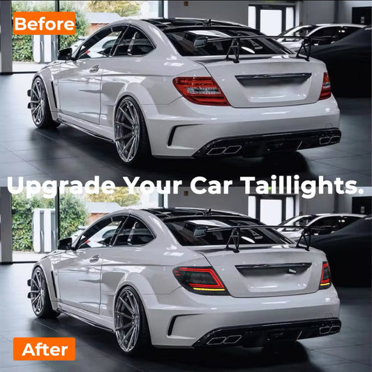 Mercedes-Benz W204 2007-2014 Smoked Taillight Sequential Indictor / Xenon Light