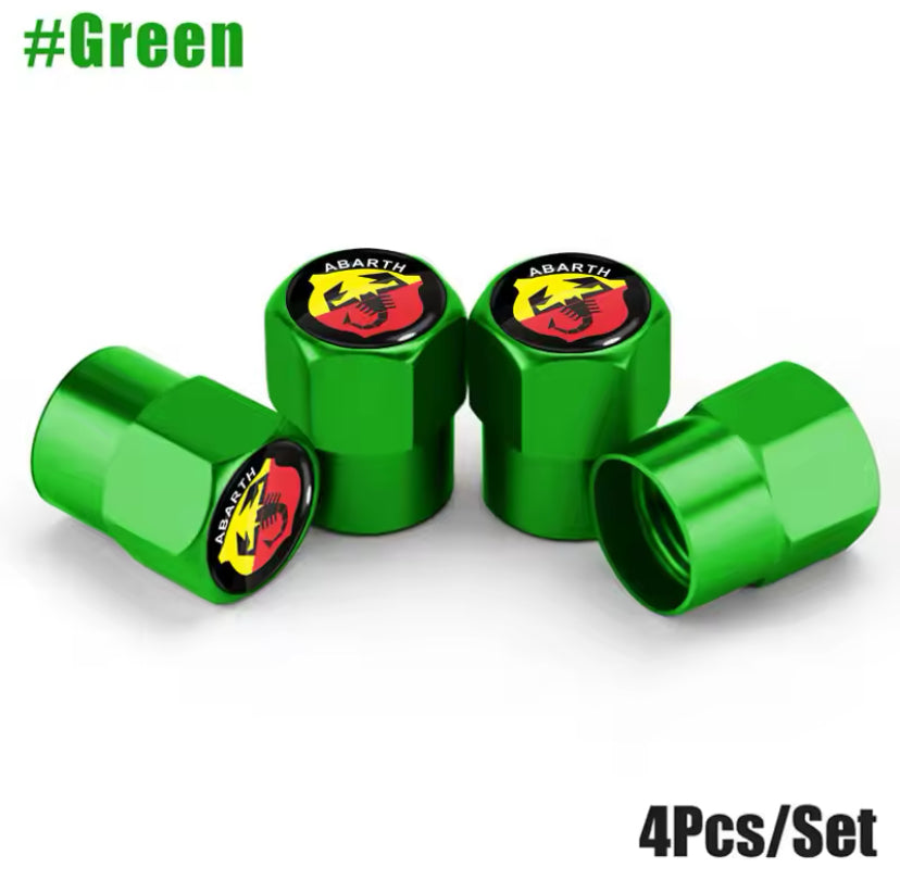 Abarth Tyre Valve Caps 4PC Style 5