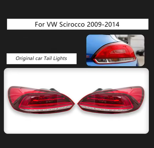 Volkswagen Scirocco 2009-2014 Original Look Taillights Sequential Indicator / Xenon Lights