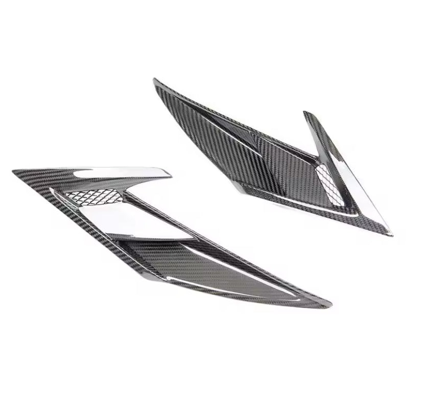 Ferrari F8 Carbon Fibre Above Headlight Air Vent 2PC