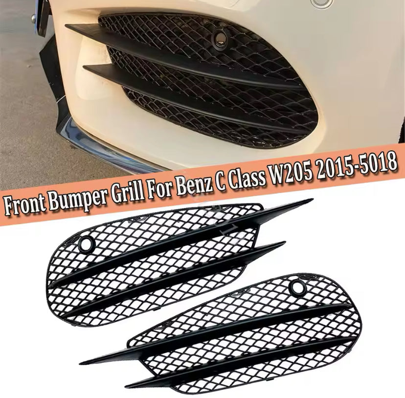 Mercedes-Benz C-Class 2015-2018 Front Bumper Fog Light Cover Upgrade 2PC