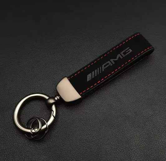 Mercedes-Benz Black Fabric Keychain