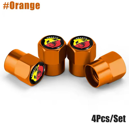 Abarth Tyre Valve Caps 4PC Style 3