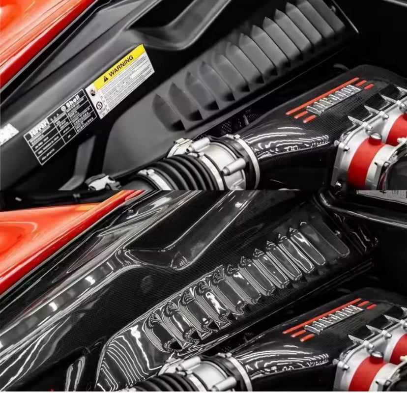 Ferrari 458 2011-2014 Carbon Fibre Engine Bay Upgrade Kit 5PC