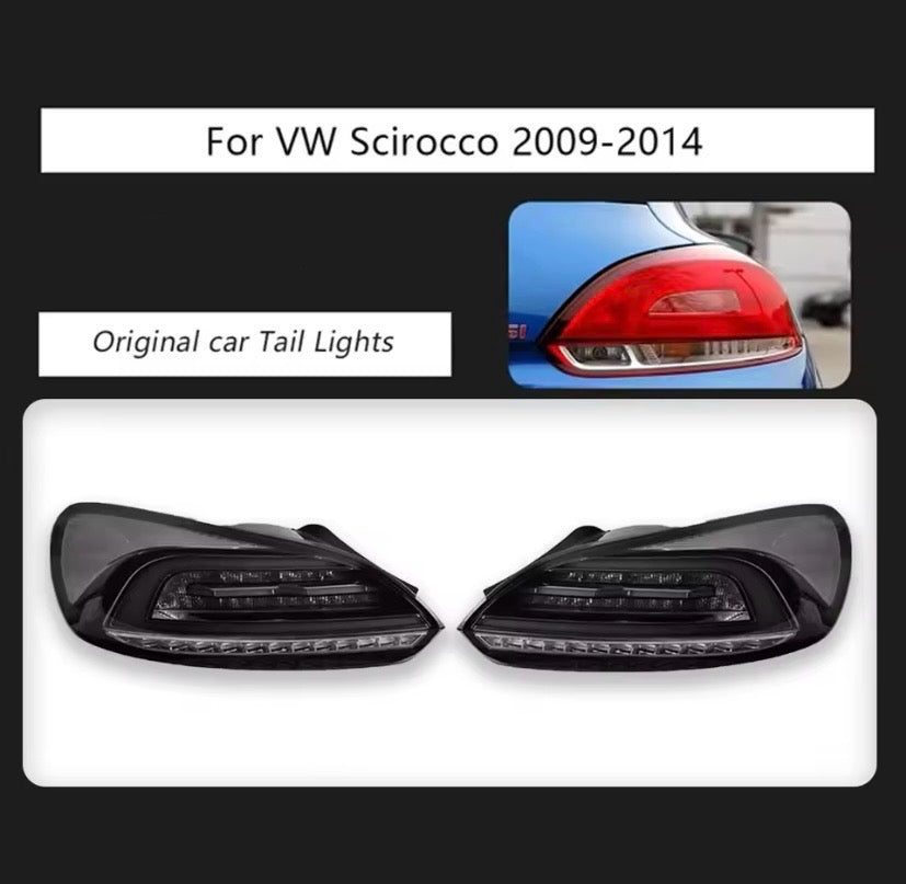 Volkswagen Scirocco 2009-2014 Smoked Taillights Sequential Indicator / Xenon Lights