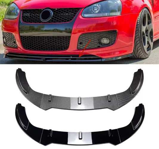 Volkswagen Golf MK5 2003-2009 Front Lip Gloss Black