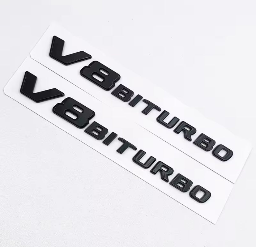 Mercedes-Benz AMG V8-BiTurbo Badges 2PC