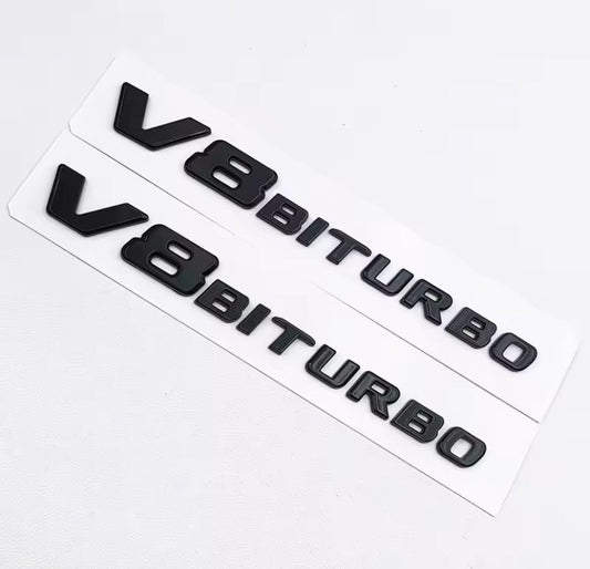 Mercedes-Benz AMG V8-BiTurbo Badges 2PC