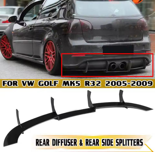 Volkswagen Golf R32 2005-2009 Rear Diffuser 3PC