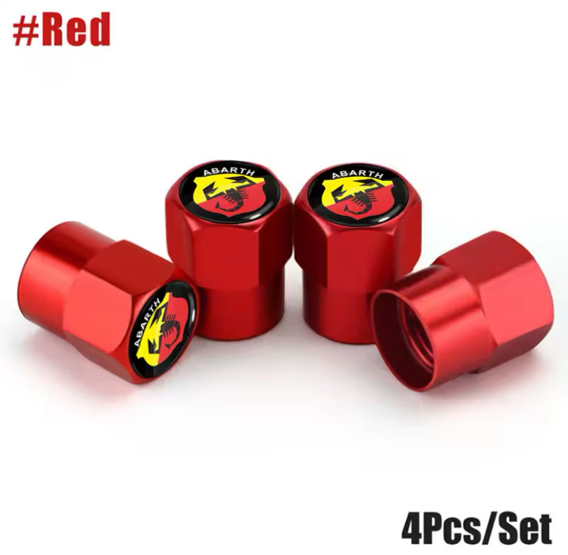 Abarth Tyre Valve Caps 4PC Style 2