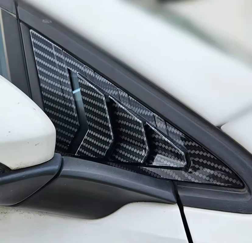 Volkswagen Golf MK7-7.5 2013-2019 Front Gloss Black  Window Shutter 2PC