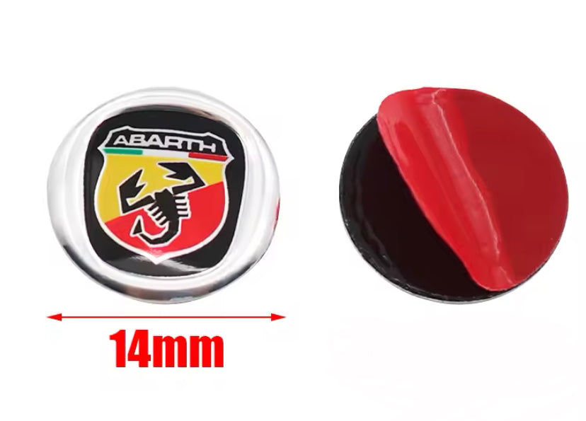 Abarth Key Emblem Sticker 2PC