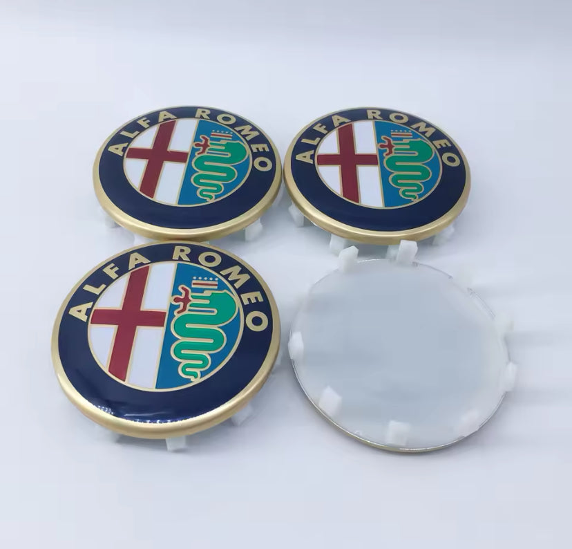 Alfa Romeo 60MM Centre Cap 4PC Style 1