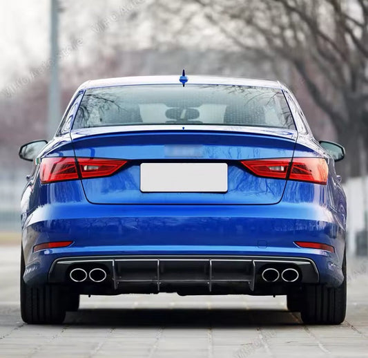 Audi S3 8V 2013-2016 Gloss Black Rear Diffuser