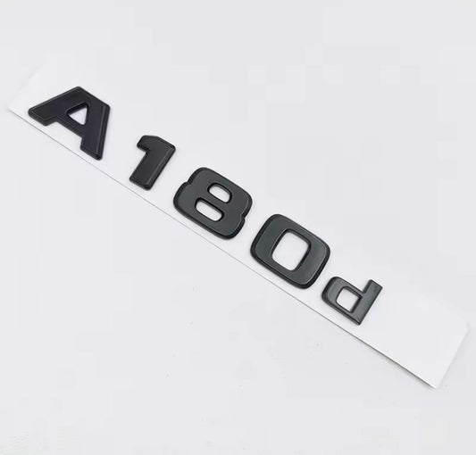 Mercedes-Benz Black A180d Badge
