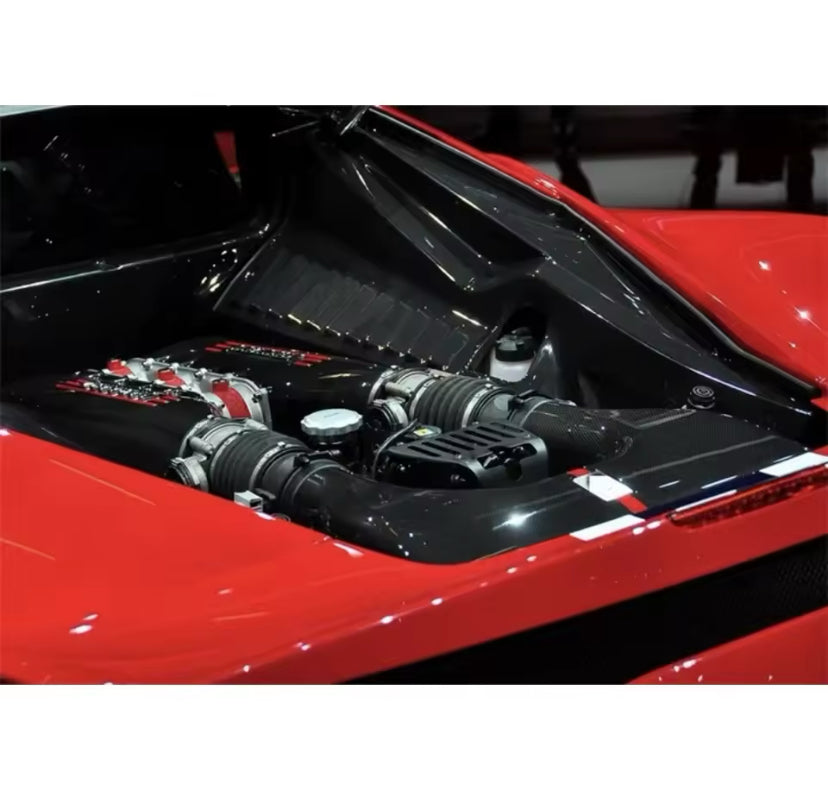 Ferrari 458 2011-2014 Carbon Fibre Engine Bay Upgrade Kit 5PC