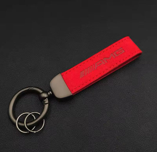 Mercedes-Benz Red Fabric Keychain