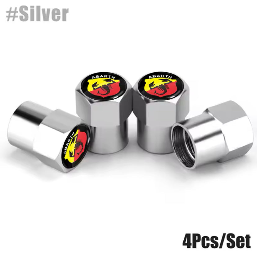 Abarth Tyre Valve Caps 4PC Style 6