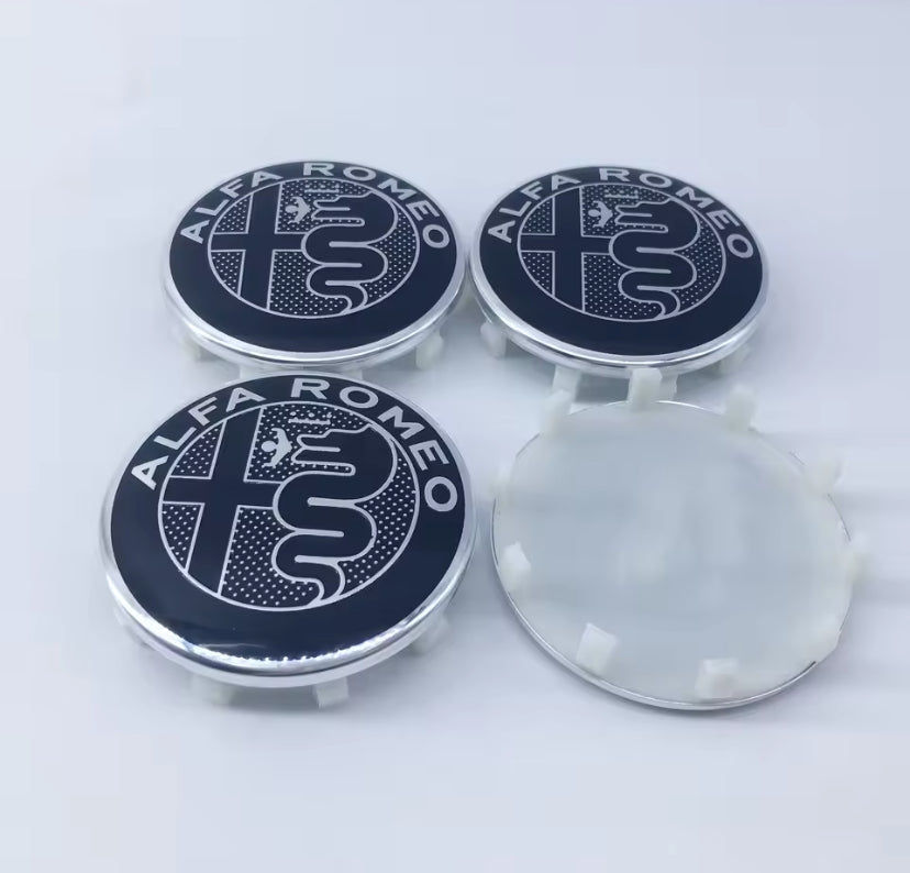 Alfa Romeo 60MM Centre Cap 4PC Style 5