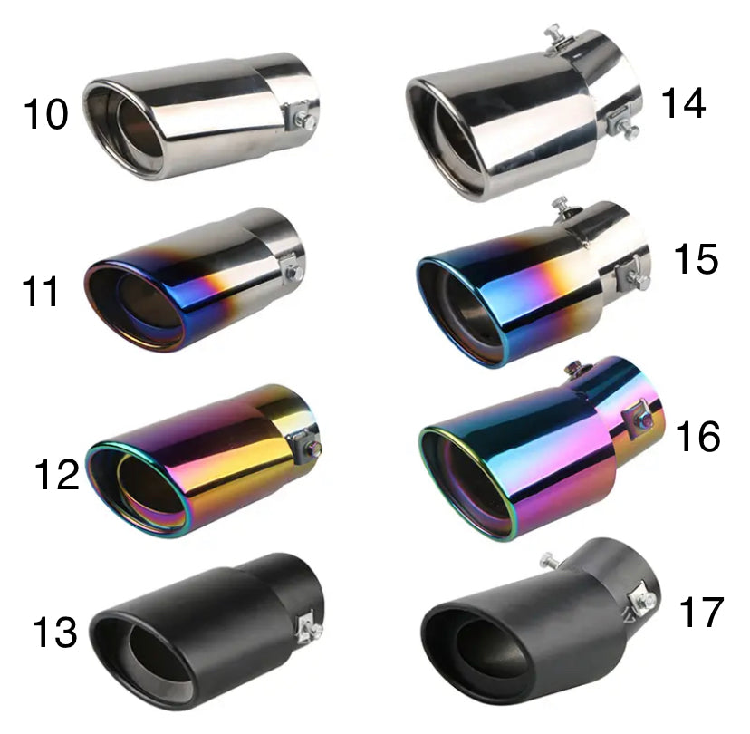 Universal Exhaust Tips (Assorted) 1pc