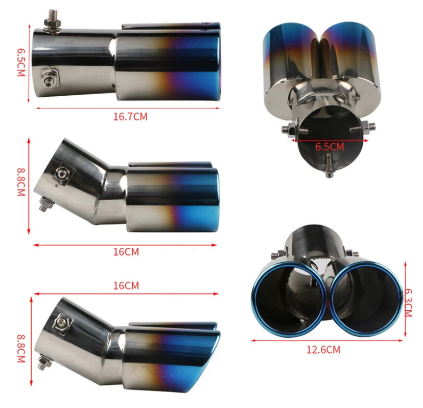 Universal Exhaust Tips (Assorted) 1pc