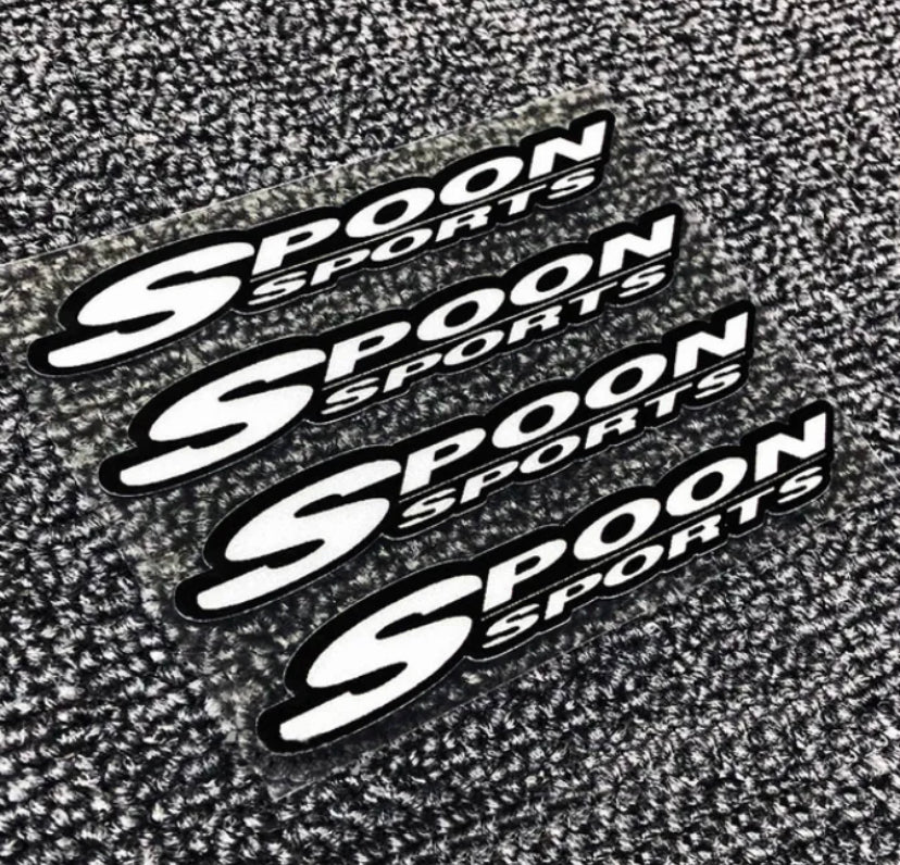 Spoon Sports Stickers 4pc